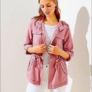 Pink LOFT utility jacket